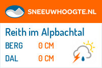 Sneeuwhoogte Reith im Alpbachtal
